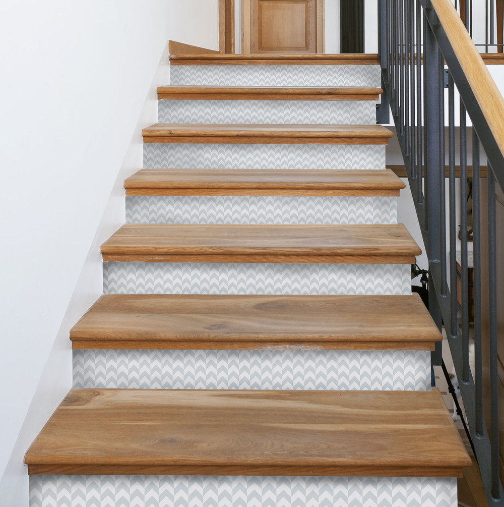 Peel and Stick Stair Riser Decals — Mirth Studio