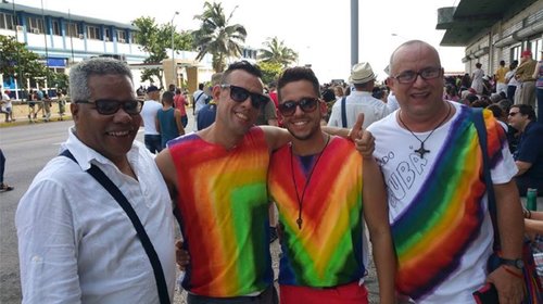 Making friends at Havana Pride (2017)