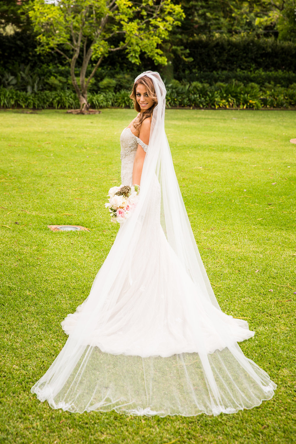 Cathedral Bridal Veil - A Curzon Hall Wedding - T-One Photography
