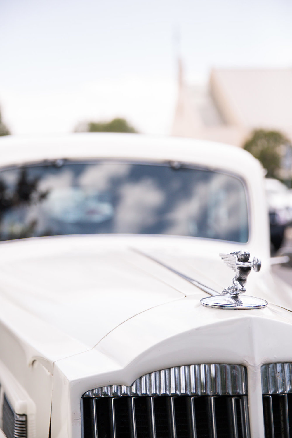 Vintage Wedding Rental Car - A Blue + Gold Rancho El Toro Courtyard Wedding - Oana Foto