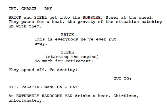 How to write simultaneous dialogue in a screenplay