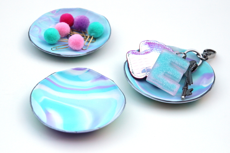DIY MARBLED CLAY CATCH-ALL DISHES
