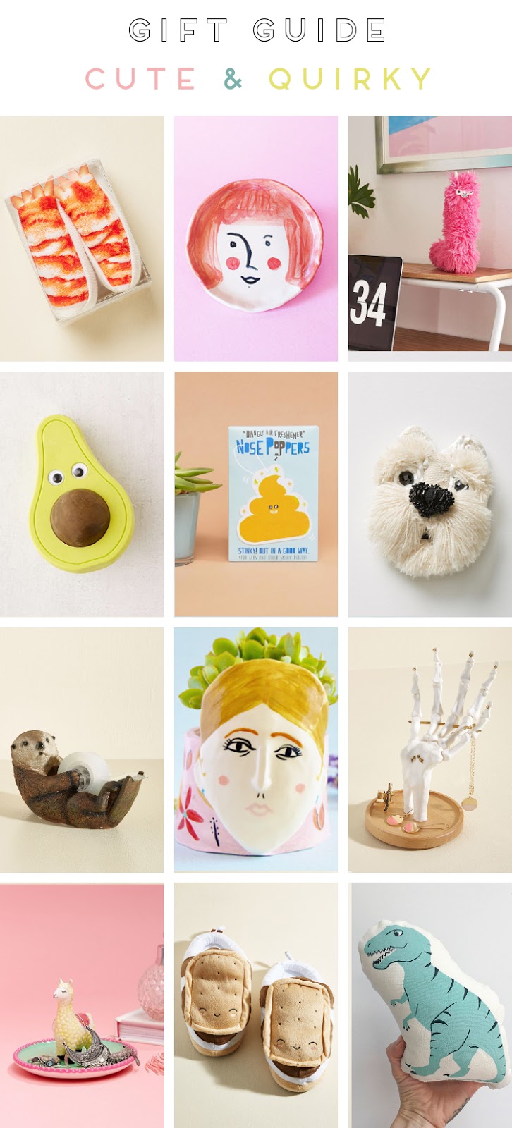 HOLIDAY GIFT GUIDE - CUTE & QUIRKY.