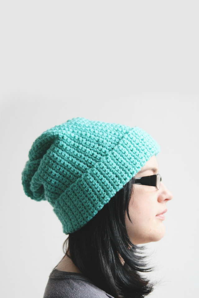 Make this easy, slouchy Diy Crochet Hat
