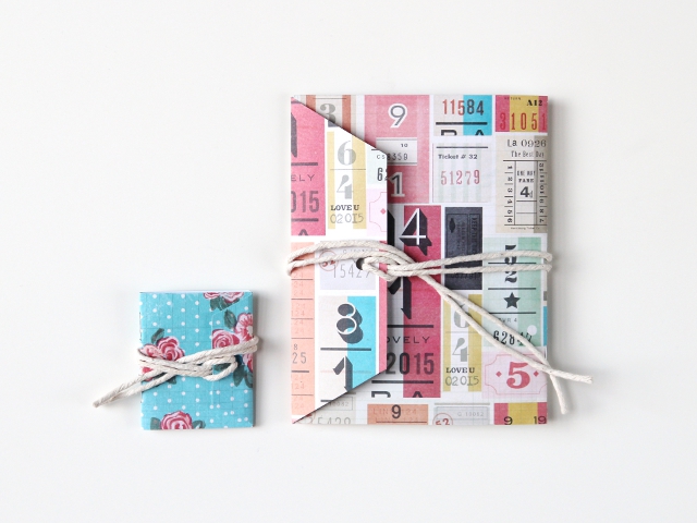 Diy shipping tag notebooks