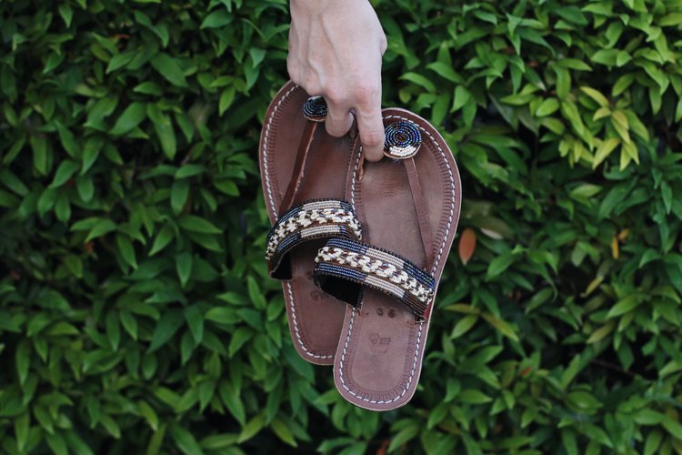 RoHo - Amani Peace Colorful Sandals Handcrafted in Africa