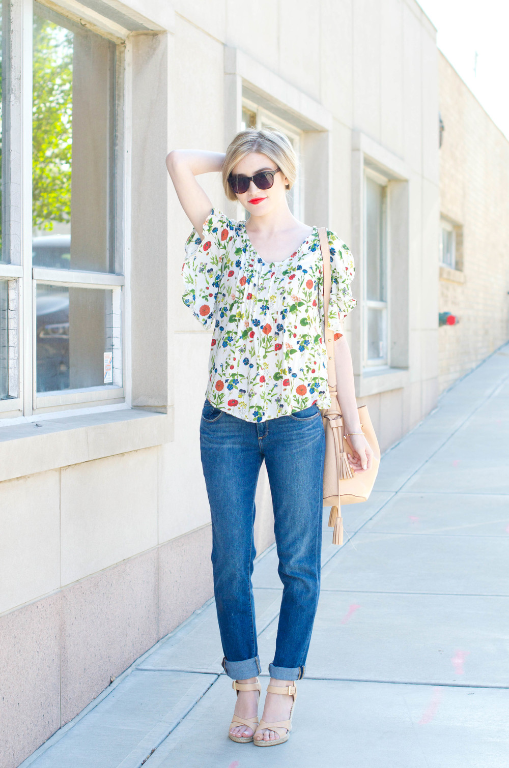 The Floral Blouse — Wish I Was Wearing
