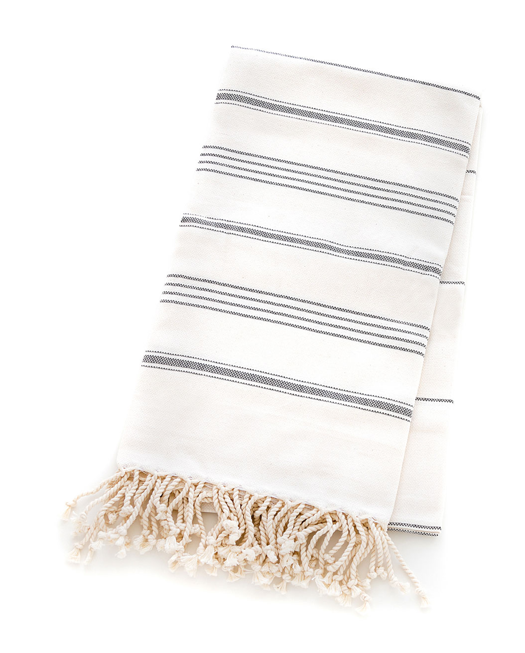 Michelle Silver Stripe Turkish Towel from Pamuk #turkishtowel #stripes #bathtowel