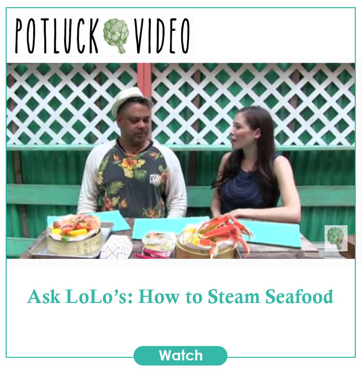 Potluck interview about steaming seafood