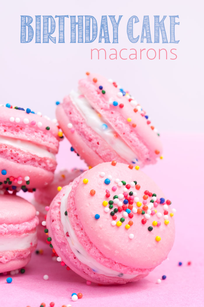 Birthday Cake Macarons by Sprinkles for Breakfast