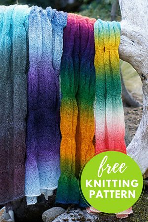 Gathered Stole Free Knitting Pattern