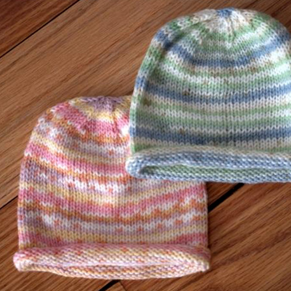 Easy Paintpot Baby Hat Free Knitting Pattern | NobleKnits ...