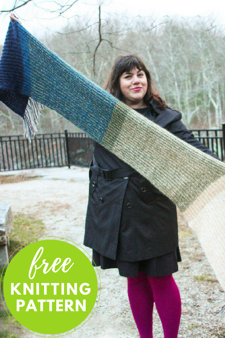 Calafia Brioche Scarf Free Knitting Pattern — Blog.NobleKnits