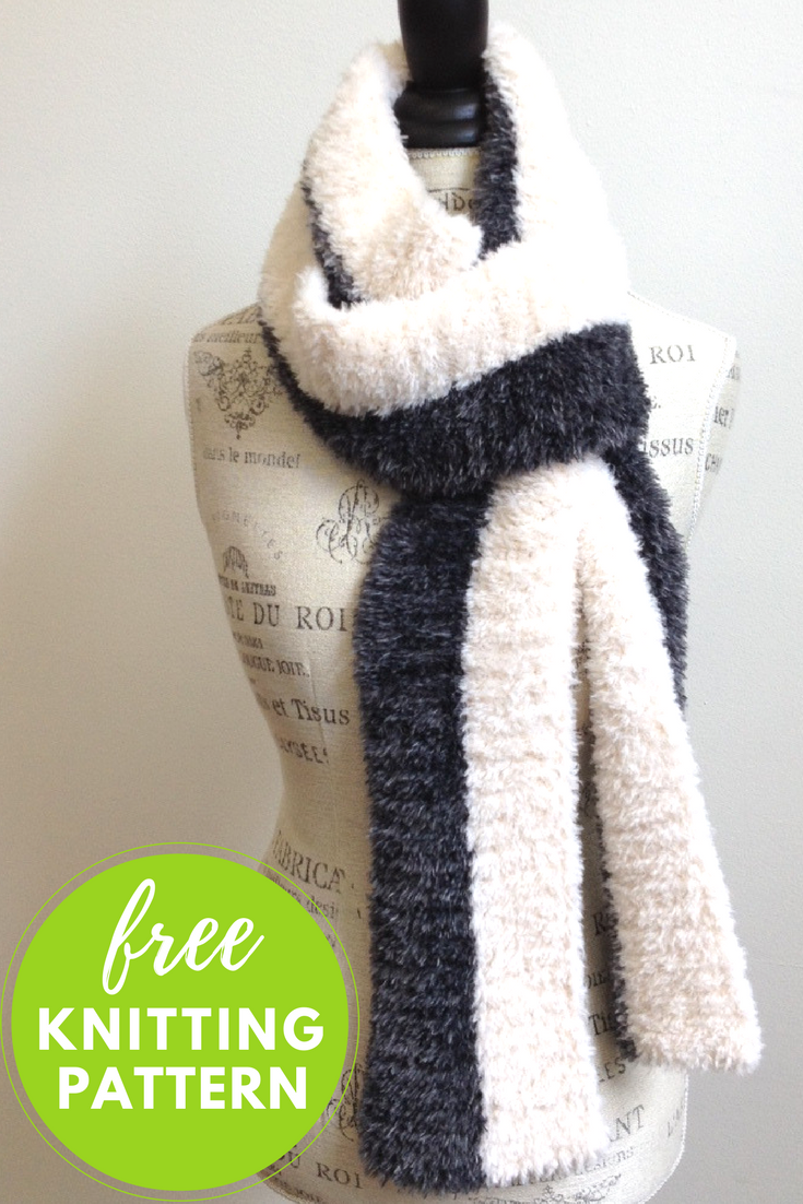 Double Down Scarf Free Knitting Pattern | NobleKnits ...