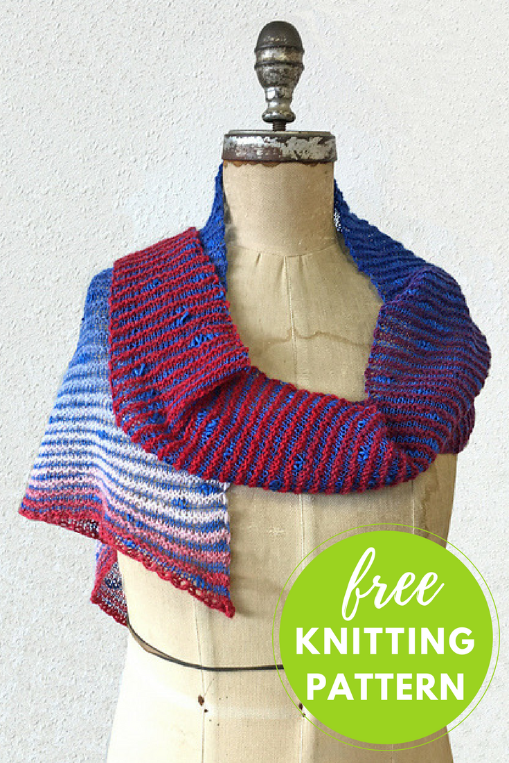 Amherst Triangle Scarf Free Knitting Pattern — Blog.NobleKnits