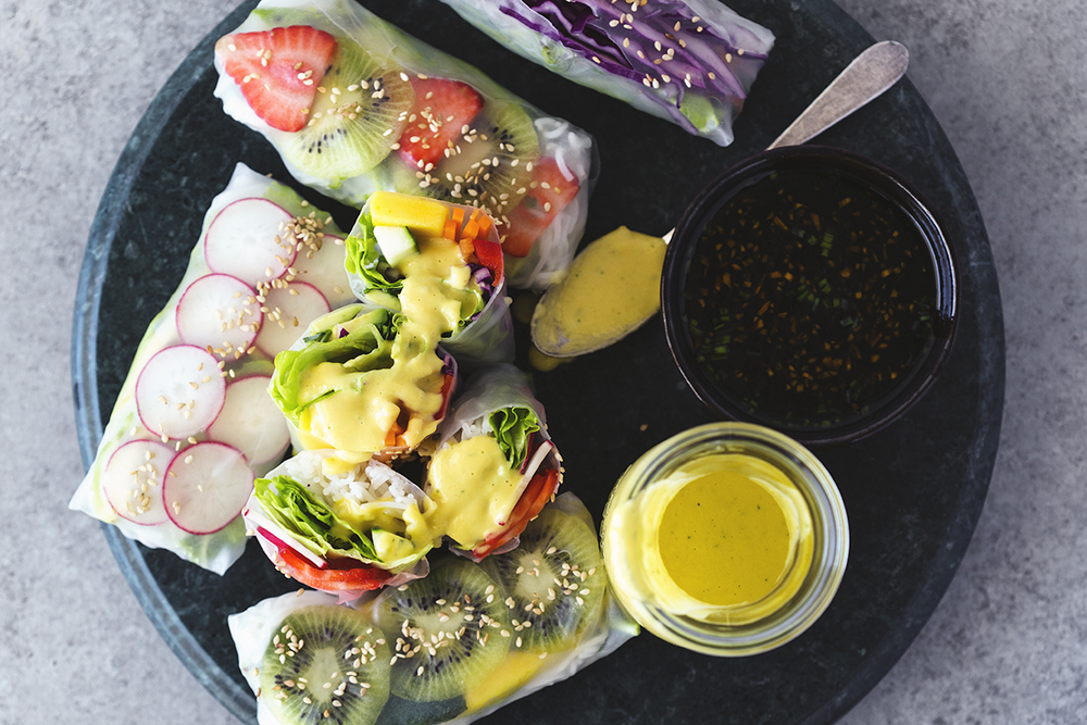Rainbow Spring Rolls | Healthy Spring Recipes For Kids & Adults