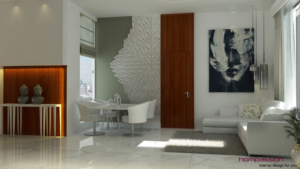 Contemporary Living Room Design, Mumbai apartment â€” Hompassion  contemporary living room design hompassion view 1.jpg