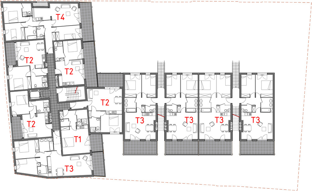 plan appartement collectif
