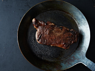Image result for burnt steak in pan