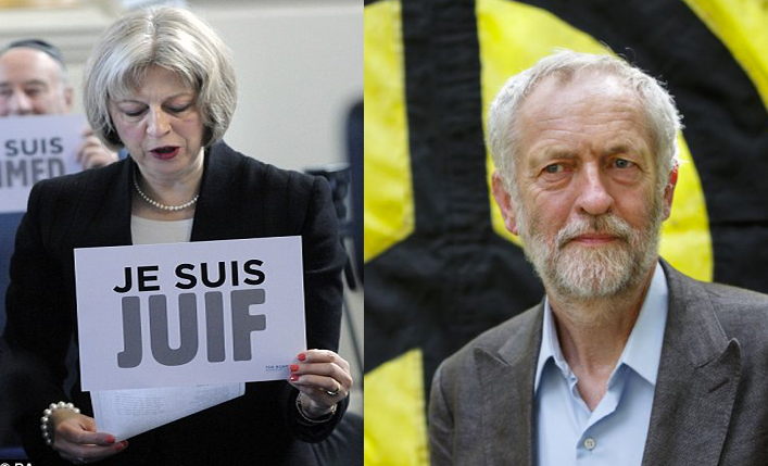 Theresa Je Suis Juif vs. Jeremy Turn the other Cheek 