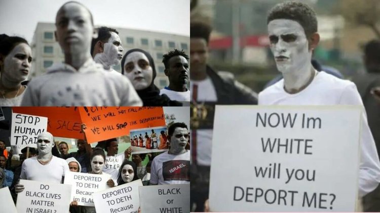  â€œNow Iâ€™m White Will You Deport Me?â€ â€“ Africans in Israel Paint Their Faces White To Avoid Deportation 