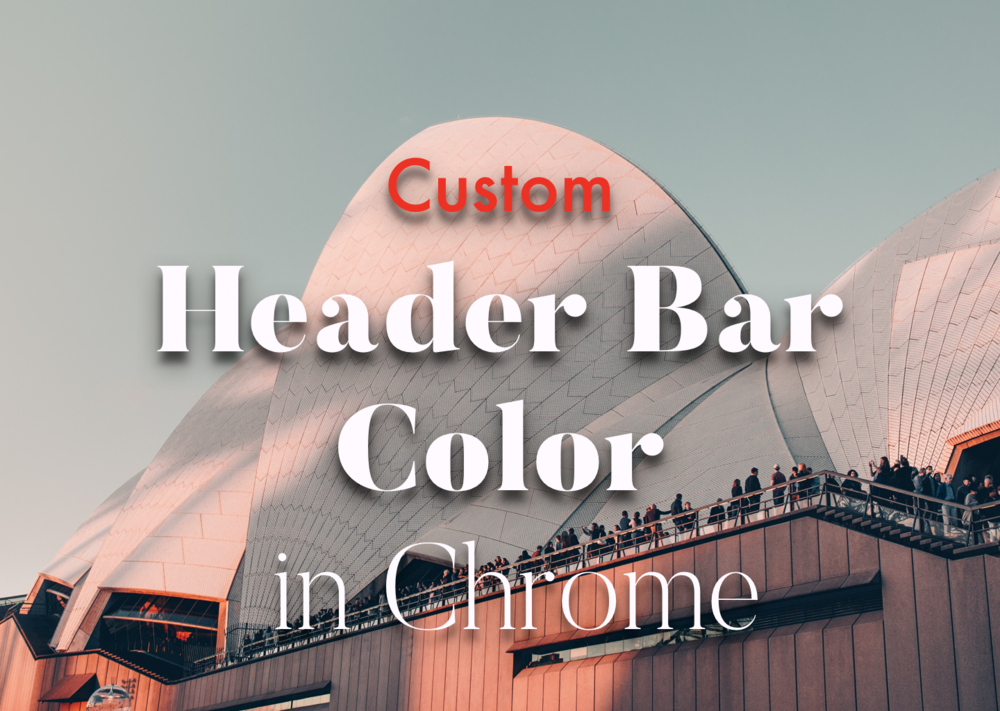 Custom Chrome Header Bar for Squarespace