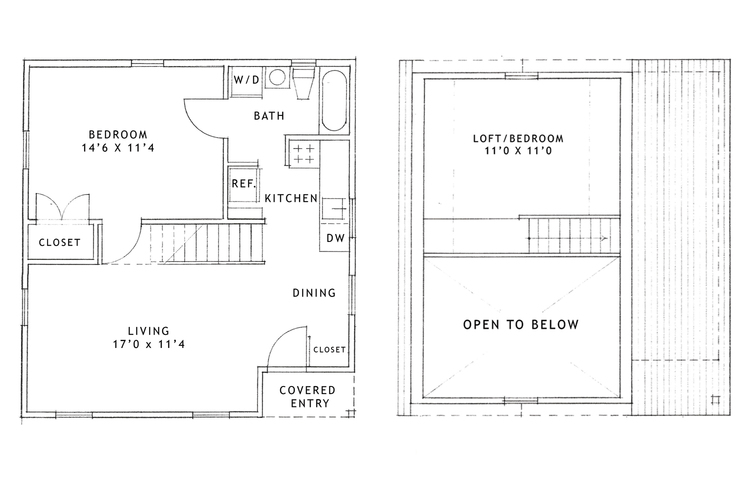 1 bedroom + loft apartment—boiceville cottages
