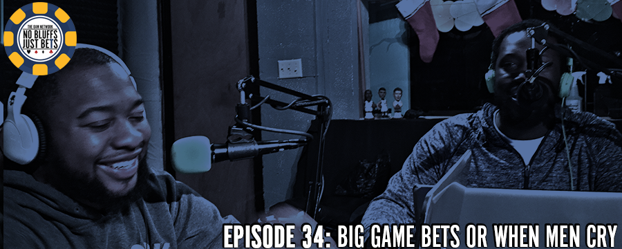 Its time to get ready for a special Big Game episode of No Bluffs Just Bets. Justin Ford and CJ Hurt take a look at some of their favorite prop bets from this year's Big Game. What color will the Gatorade shower be? How many times will dabbing be said during the broadcast? When can a man cry? Find out these things and more on this week's episode of NBJB. Help support the show by making any regular purchase @ theoamnetwork.com/amazon