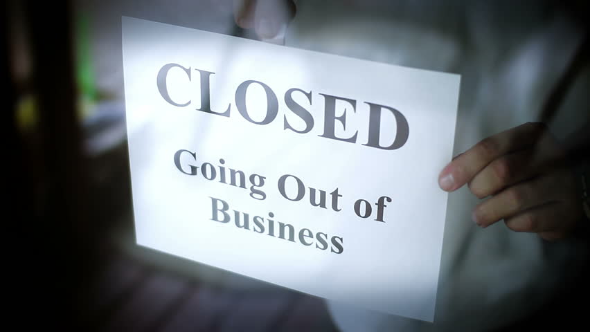 out of business