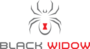 New Black Widow Logo for Dark Colors with Bright Red.png