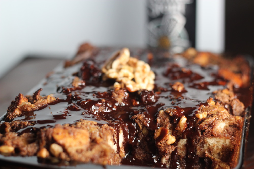 Dark Chocolate + Stout Bread Pudding | Where Y'at