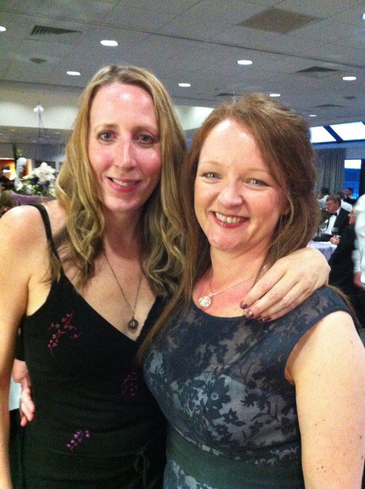  With friend and fellow Shopaholic Lynn. I didn't have anything to wear that night either..  Pic copyright @jabberingjourno 