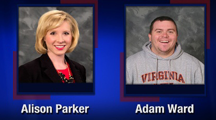   TV video frame grab courtesy of WDBJ7-TV in Roanoke, Virginia (copyright is theirs) 