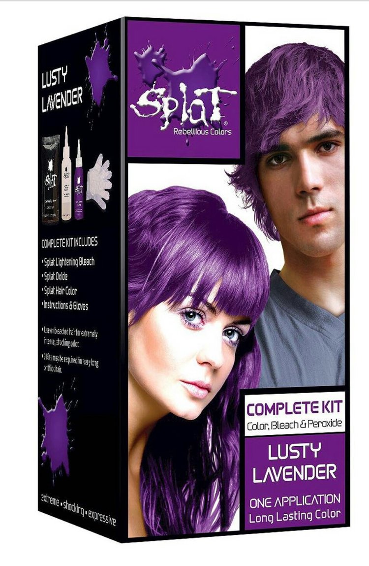 Bleach Purple Hair Dye Review SPLAT On Dark Hair Leather Lovely