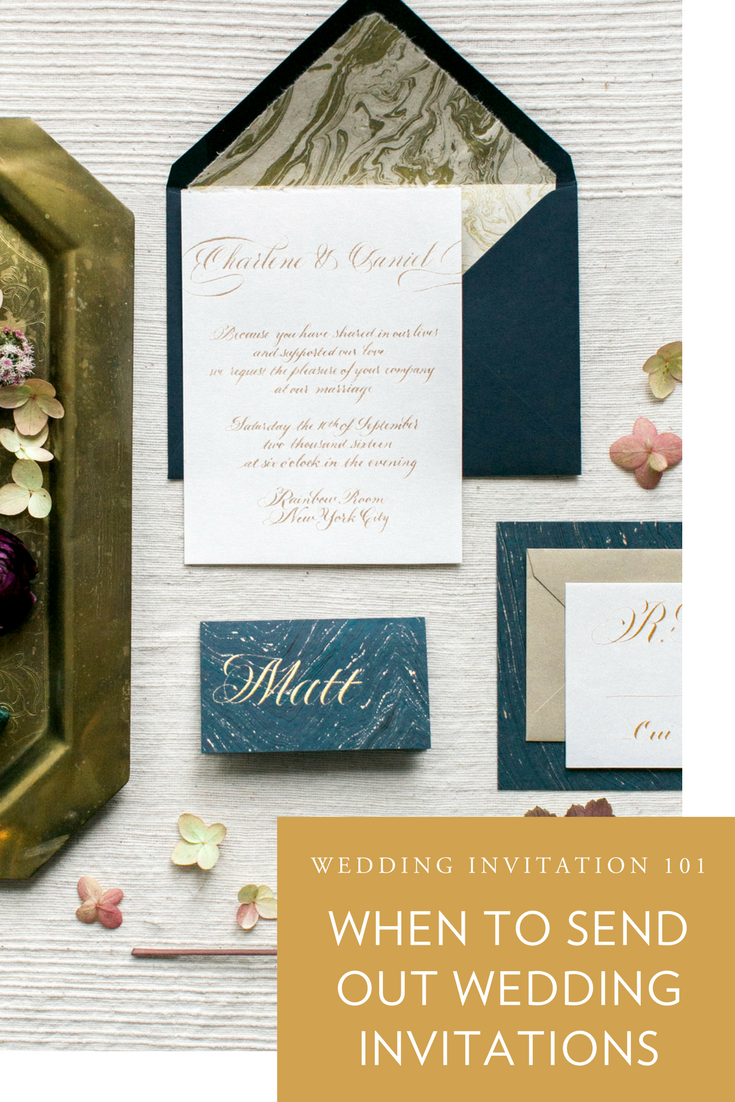 Wedding Invitation Series 5: When to Send Out Wedding Invitations — Studio Chavelli: Calligraphy