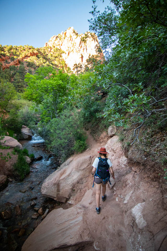 Start out hiking alongside Kanarra Creek.