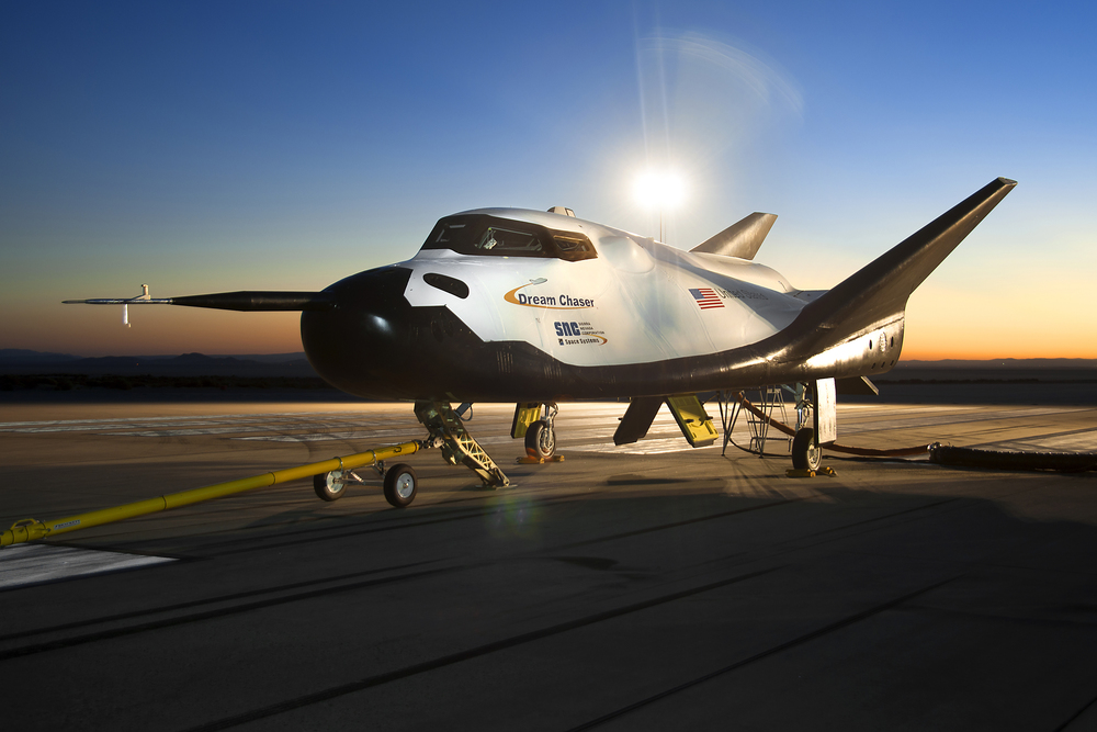 The Sierra Nevada Corporation Dream Chaser flight vehicle is readied for 60 mph tow tests at NASA's Dryden Flight Research Center on Aug. 2, 2013 Credit: NASA/Ken Ulbrich