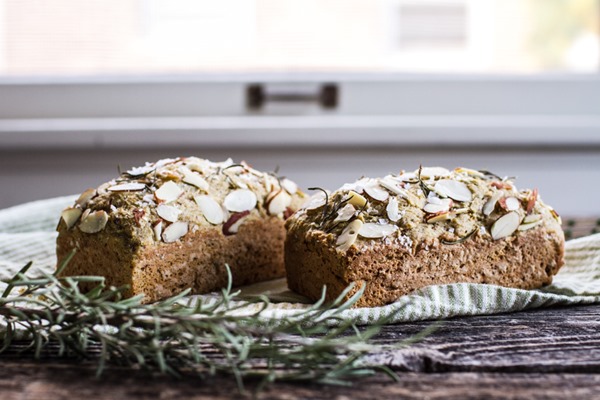 Salted Herb Savory Quick Bread | edibleperspective.com