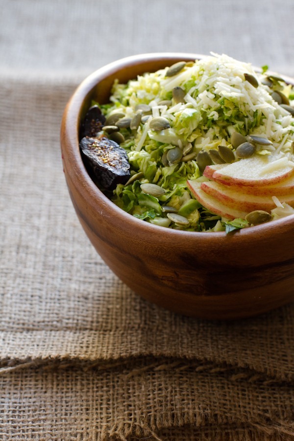 cranberry honey basil vinaigrette + brussels sprout salad — Edible