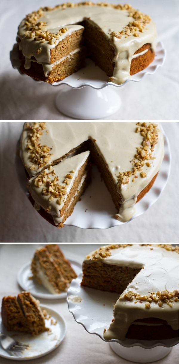 Carrot Cake with Orange Maple Cashew Cream Frosting 