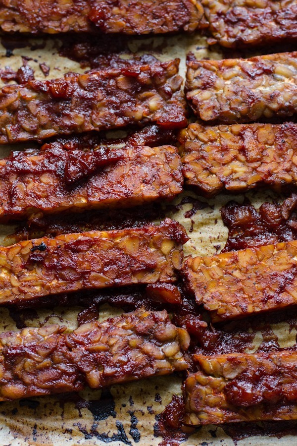 pineapple barbecue sauce + baked tempeh — Edible Perspective