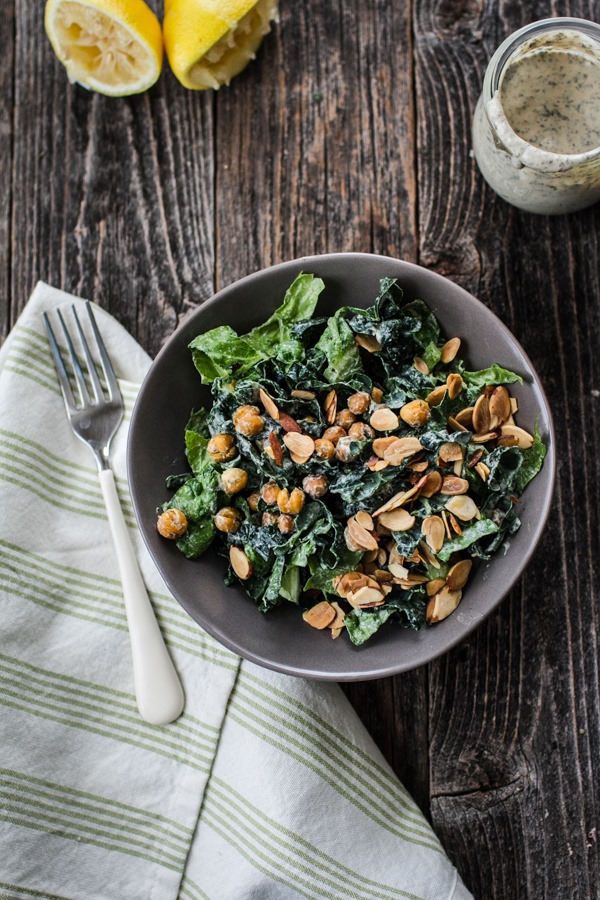 Vegan Caesar Salad | edibleperspective.com