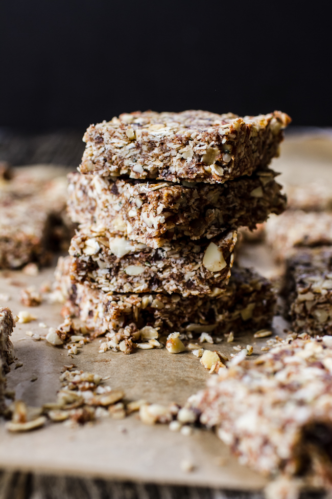 Date-Sweetened Oat and Nut Granola Bars | Homemade Granola Bar Recipes To Keep You On The Go
