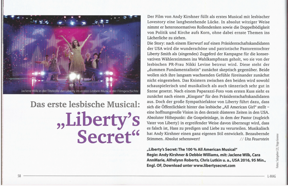 Liberty's Secret Review in L-Mag, Berlin.