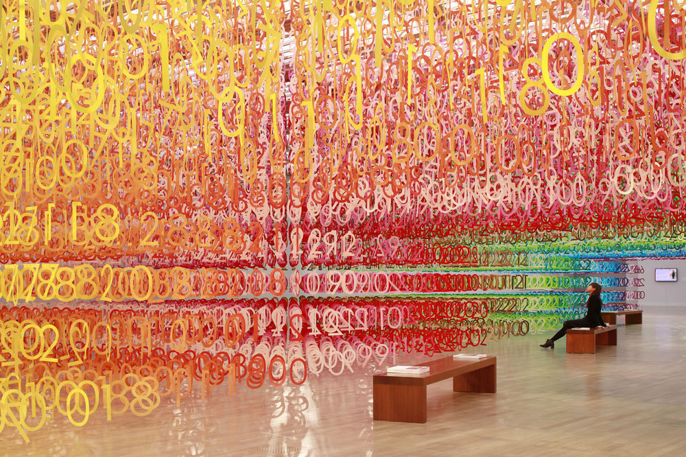 Rainbow Forest of Numbers by Emmanuelle Moureaux 