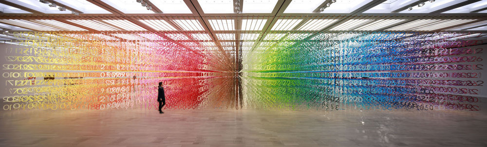 Rainbow Forest of Numbers by Emmanuelle Moureaux 