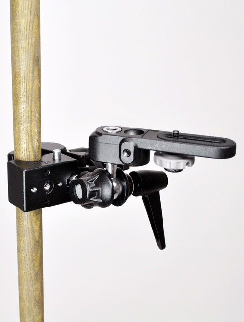 Camera Standard Clamp affixed to pole
