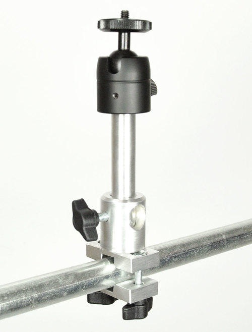 Bar Clamp Camera Bracket affixed to metal pole