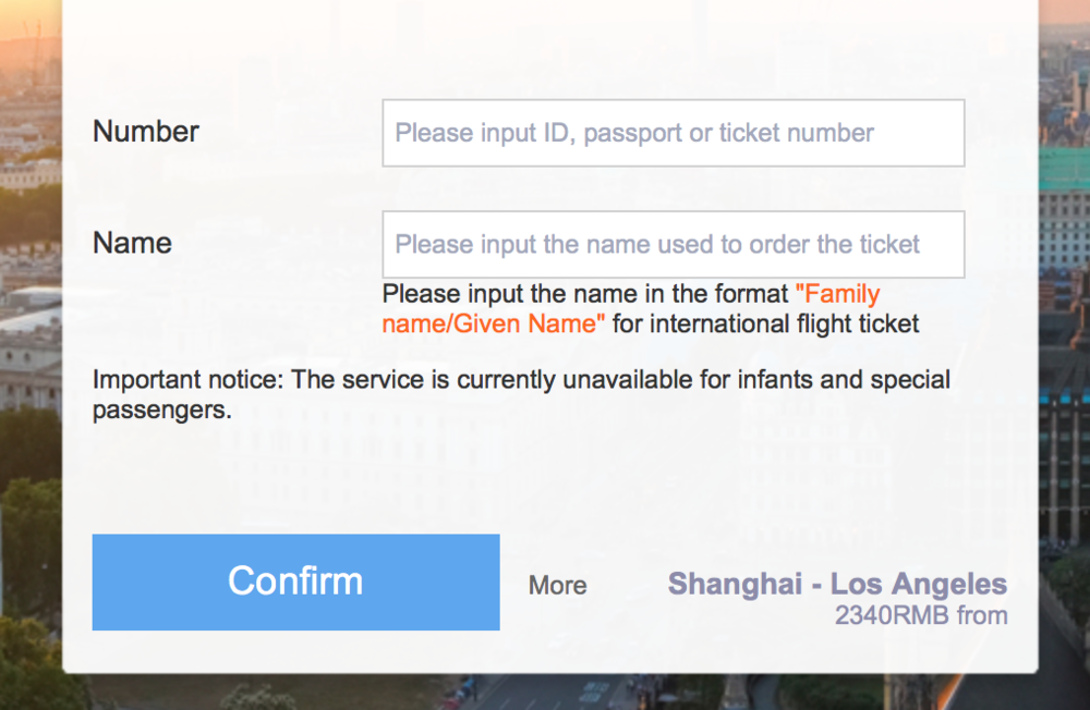 air china online check in