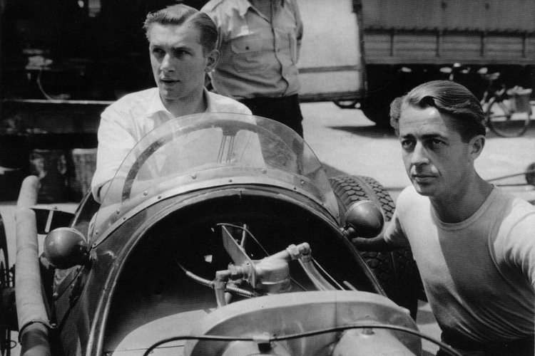 SEEN HERE (ABOVE LEFT) IN HIS HWM-ALTA, MONACO, 1957, ALAN WAS An accomplished amateur racing driver in his own right in the late 1950s and early 1960s.